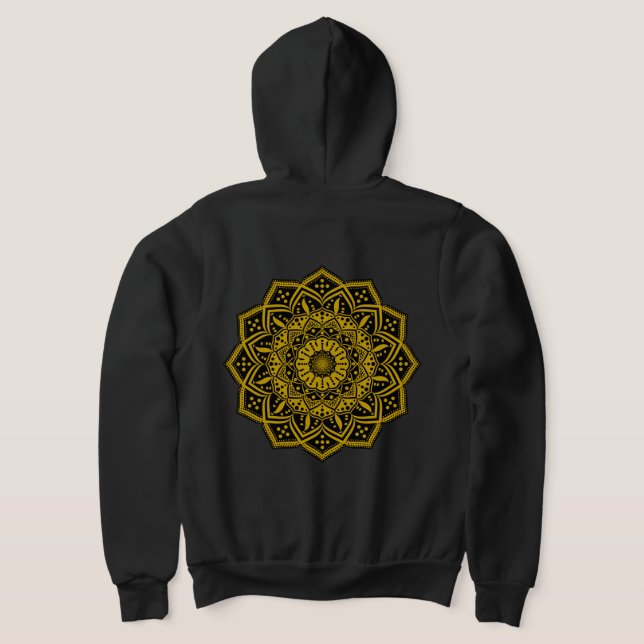 Pull À Capuche Chemise T-shirt pour hommes Mandala (Couchage Retour)