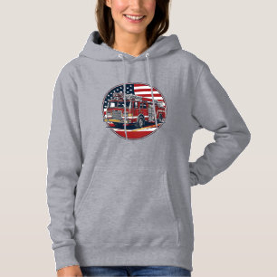 Pull À Capuche Chemise vectorielle Cercle Drapeau Américain Camio