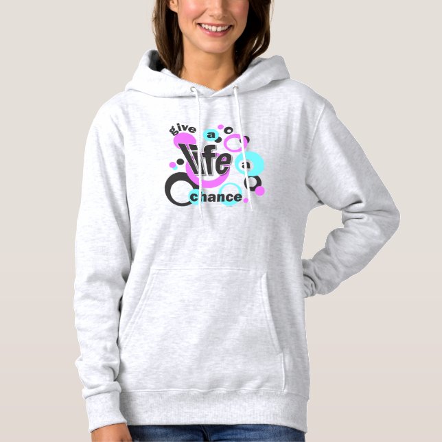 Pull À Capuche Chemises pour femmes avec un design pétillant. (Devant)