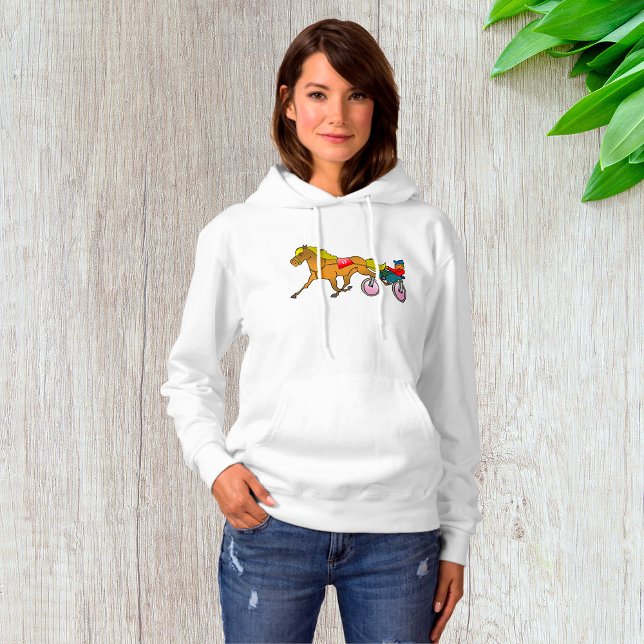 Pull À Capuche Cheval de trot et conducteur (Créateur téléchargé)