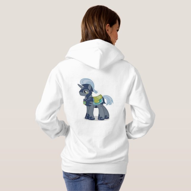 Pull À Capuche chèvre heureuse  (Dos entier)