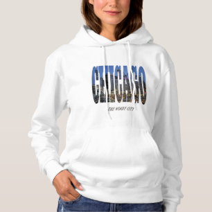 Pull À Capuche Chicago Skyline