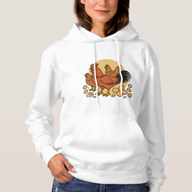 Pull À Capuche Chicken Lover Hoodie (Devant)