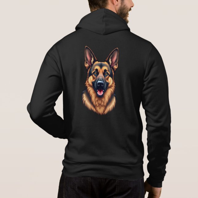 Pull À Capuche Chien berger allemand - Amour de chien loyal et in (Dos)
