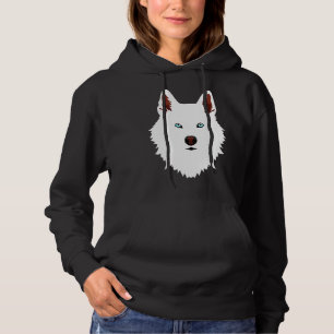 Pull À Capuche Chien blanc Husky
