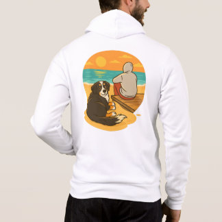 Pull À Capuche Chien de montagne bernois Compagnon de plage au co