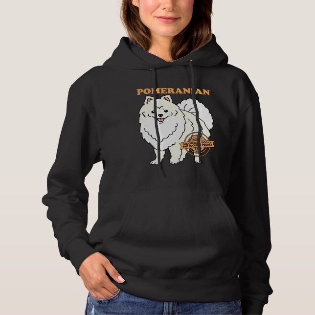 Pull À Capuche Chien Poméranien Des Poméraniens Les Plus Cools (Devant)