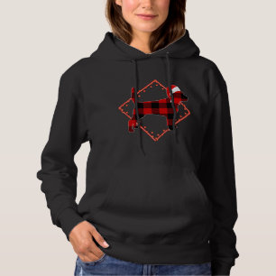Pull À Capuche Chien rouge Plaid Beagle Pajamas de Noël Famille N