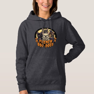 Pull À Capuche Chiens de French Boo Halloween Création Bouledogue