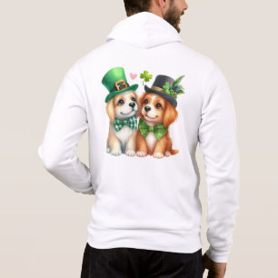 Pull À Capuche Chiens mignons design pour la Saint-Patrick-67538