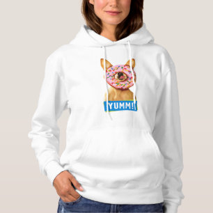 Pull À Capuche Chihuahua Chig drôle avec saupoudrer la beigne sur