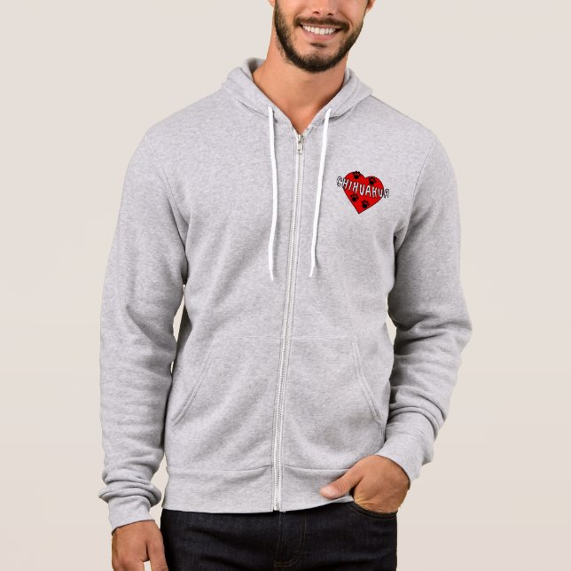 Pull À Capuche Chihuahua Love (Devant)