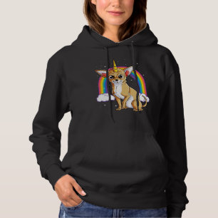 Pull À Capuche Chihuahua Unicorn Arc En Ciel Pour Hommes Femmes G