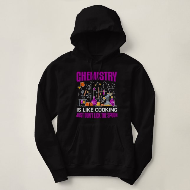 Pull À Capuche Chimiste Chimie De Travail Est Comme Cuisine Chimi (Design devant)