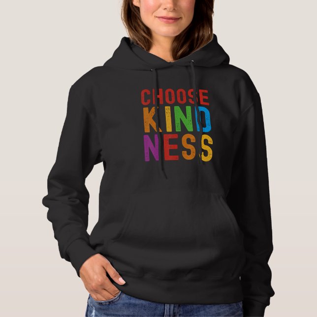 Pull À Capuche Choose Kindness Unity Well Being (Devant)
