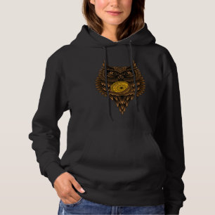 Pull À Capuche chouette artistique géométrique Steampunk sage en