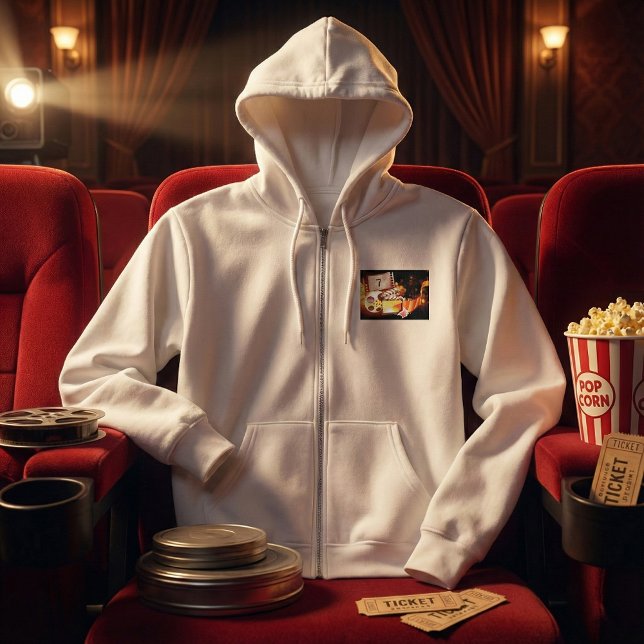 Pull À Capuche Cinematic Film Reel and Clapperboard (Créateur téléchargé)