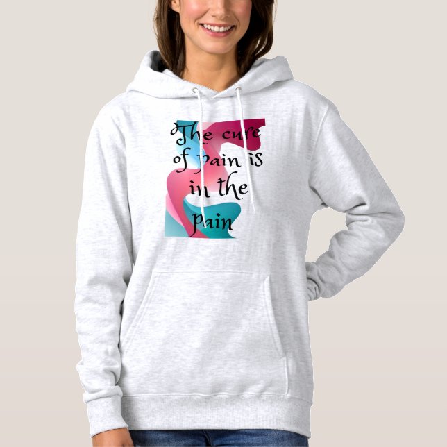Pull À Capuche Citation de femmes sweatshirt à capuchon (Devant)