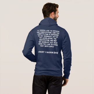 Pull À Capuche Citation de la Constitution de l'Aigle chauve Marb