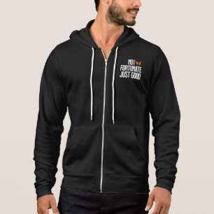Pull À Capuche Citation de papillon de monarch Non Chanceux Juste