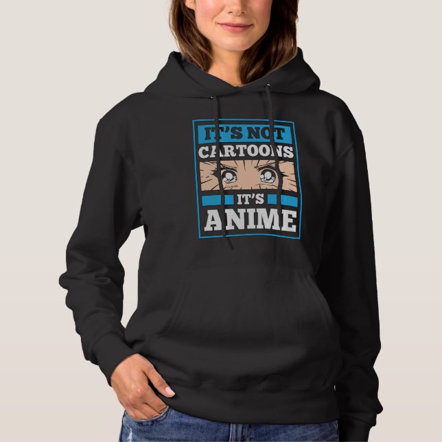 Pull À Capuche Citation drôle d'Anime | Ce ne sont pas des dessin (Devant)