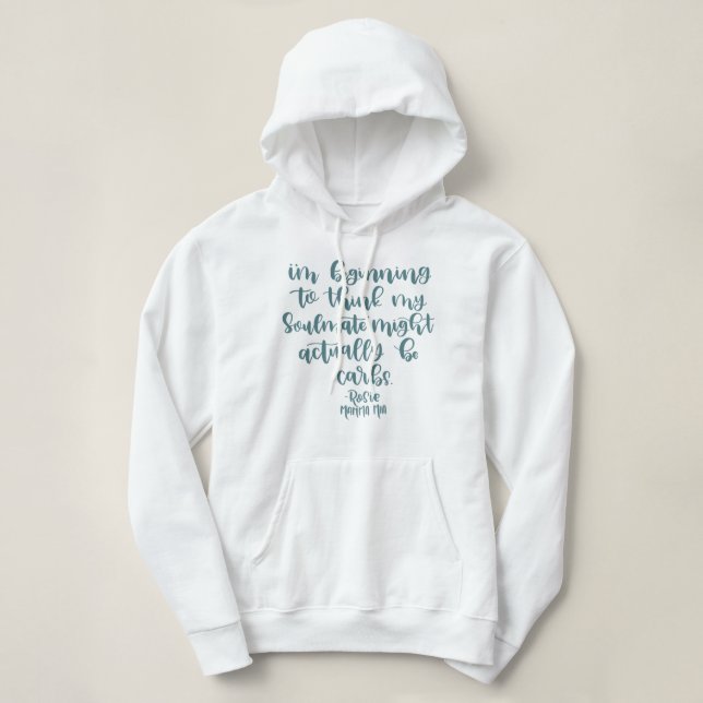 Pull À Capuche Citation Mamma Mia (Design devant)