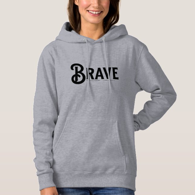 Pull À Capuche Citations courageuses, simples et tendance (Devant)