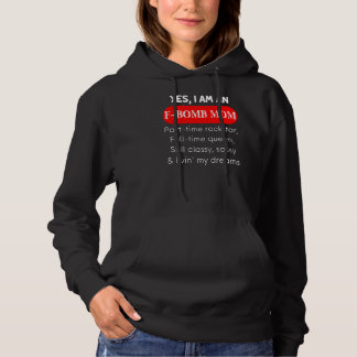 Pull À Capuche Citations Et Déclarations De Maman Bombe Pour Femm