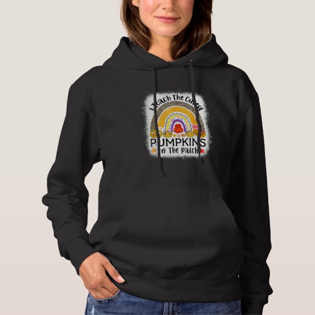 Pull À Capuche Citrouilles Les Plus Mignonnes Du Patch Léopard Ar (Devant)