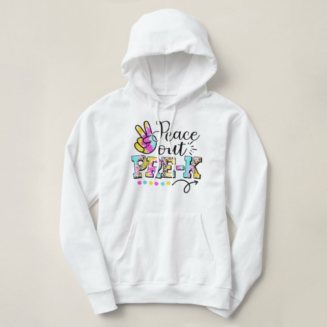 Pull À Capuche Classe pré-K Peace Out de 2022 Grad Graduation Don (Design devant)
