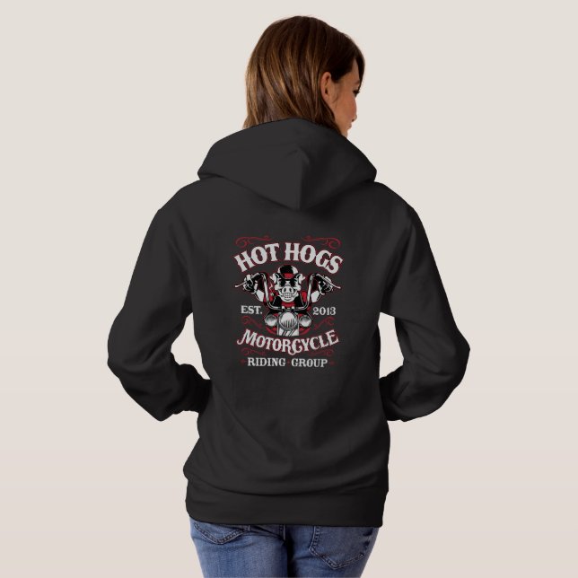 Pull À Capuche Classique chaud Hoody de dames de Hogs™ (Dos entier)