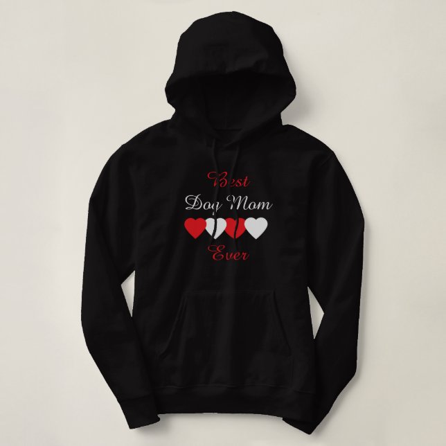 Pull À Capuche Club Maman Chien – Design pour Amateur de Chien Mi (Design devant)