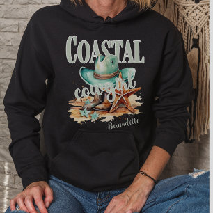 Pull À Capuche Coastal Cowgirl avec nom personnalisé