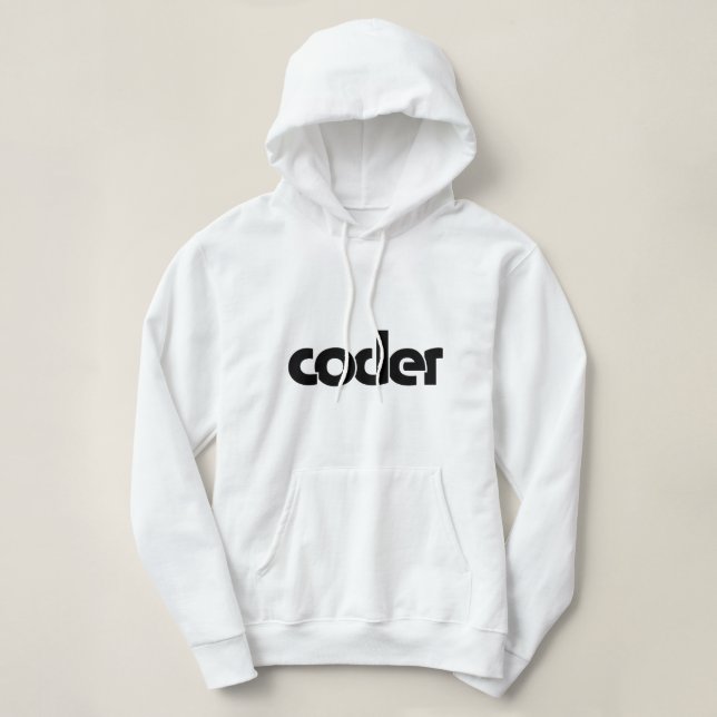 Pull À Capuche Coder (Design devant)