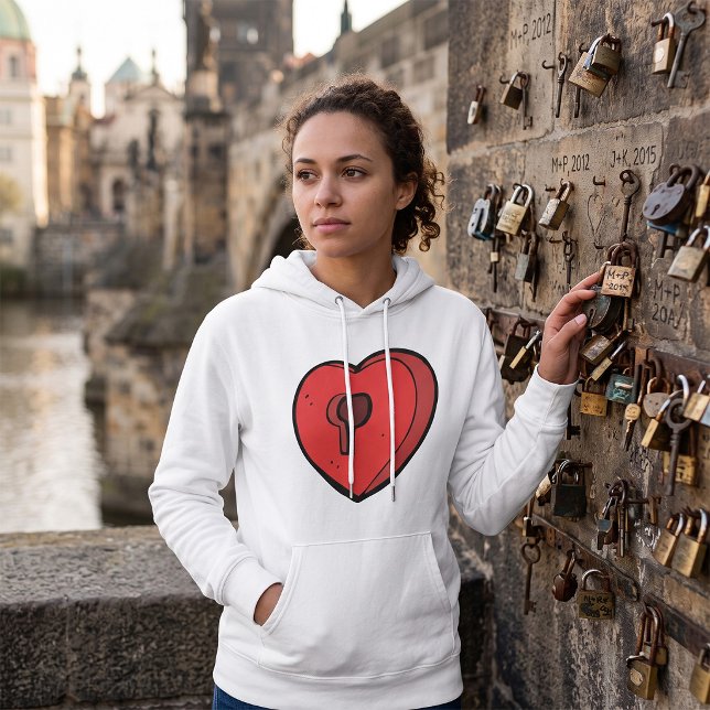 Pull À Capuche Cœur à serrure (Créateur téléchargé)