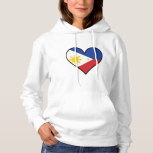 Pull À Capuche Coeur philippin de drapeau