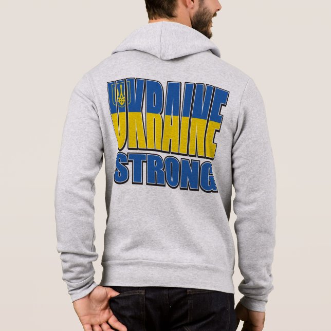 Pull À Capuche Cœur-Ukraine (Dos)