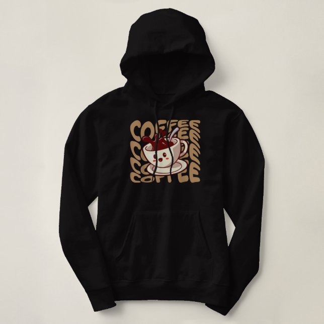 Pull À Capuche Coffee Lover  (Design devant)