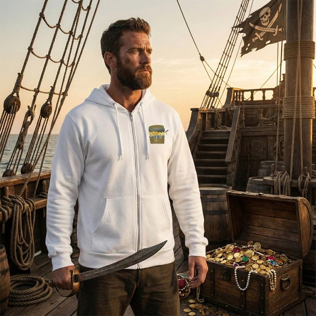 Pull À Capuche Coffre au Trésor de Pirate avec Bijoux et Épée (Créateur téléchargé)
