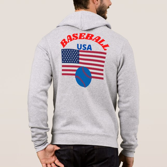 Pull À Capuche Collection Classique True Baseball Original AMÉRIC (Dos)
