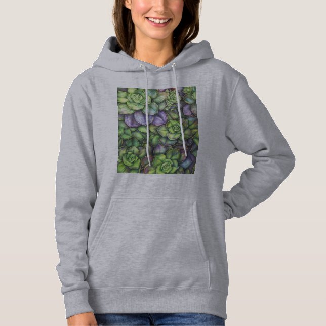 Pull À Capuche Colorful Botanical Hoodie  (Devant)