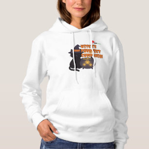 Pull À Capuche Compagnon parfait de sorcière Halloween mignon
