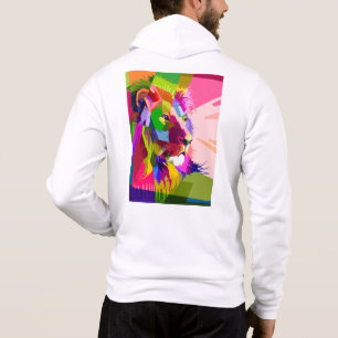 Pull À Capuche Conception d'art pop prismatique tête de lion-6250