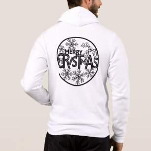 Pull À Capuche Conception de cercle Joyeux Noël-64656