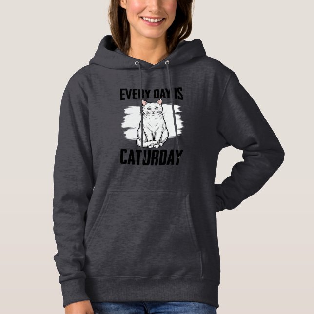 Pull À Capuche Conception de chemise drôle pour amateur de chat d (Devant)