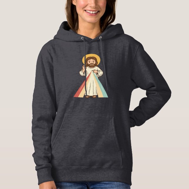Pull À Capuche Conception de chemise vectorielle de bénédiction r (Devant)
