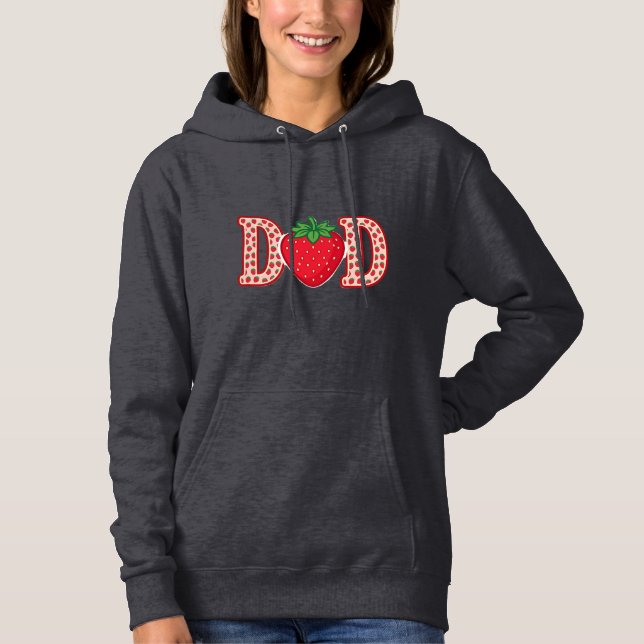Pull À Capuche Conception de chemise vectorielle lettrage fraise  (Devant)