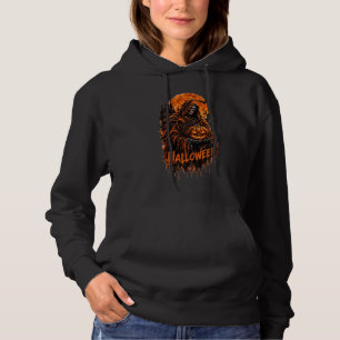 Pull À Capuche Conception de Halloween de la Faucheuse Citrouille