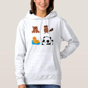 Pull À Capuche Conception de hoodie avec illustration de panda