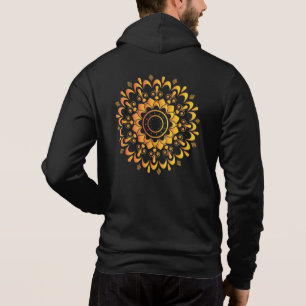 Pull À Capuche Conception de mandala unique doré-95747